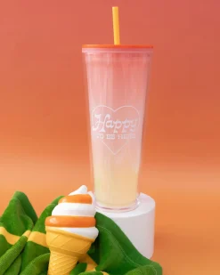 ban.do Color Changing Sip Sip Tumbler with Straw - Happy To Be Here Online