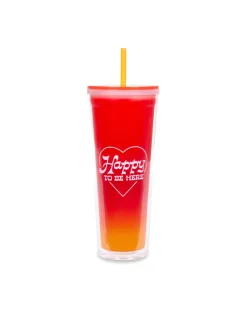 ban.do Color Changing Sip Sip Tumbler with Straw - Happy To Be Here Online