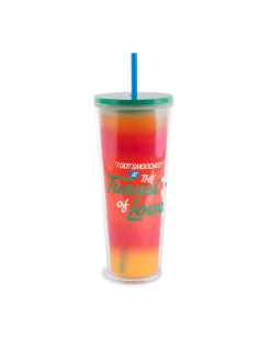 ban.do Color Changing Sip Sip Tumbler with Straw - Tunnel Of Love Hot