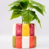 ban.do Colorblock Ceramic Planter New