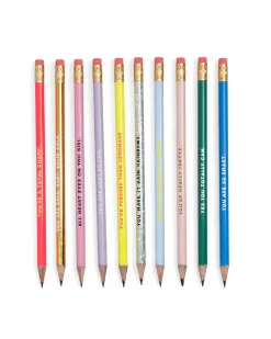 ban.do Compliment Pencil Set - Assorted Set of Ten Compliments Assorted Discount