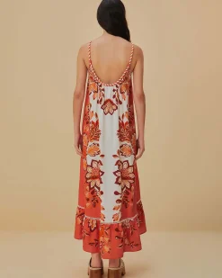 Farm Rio Cream Aura Maxi Dress Outlet
