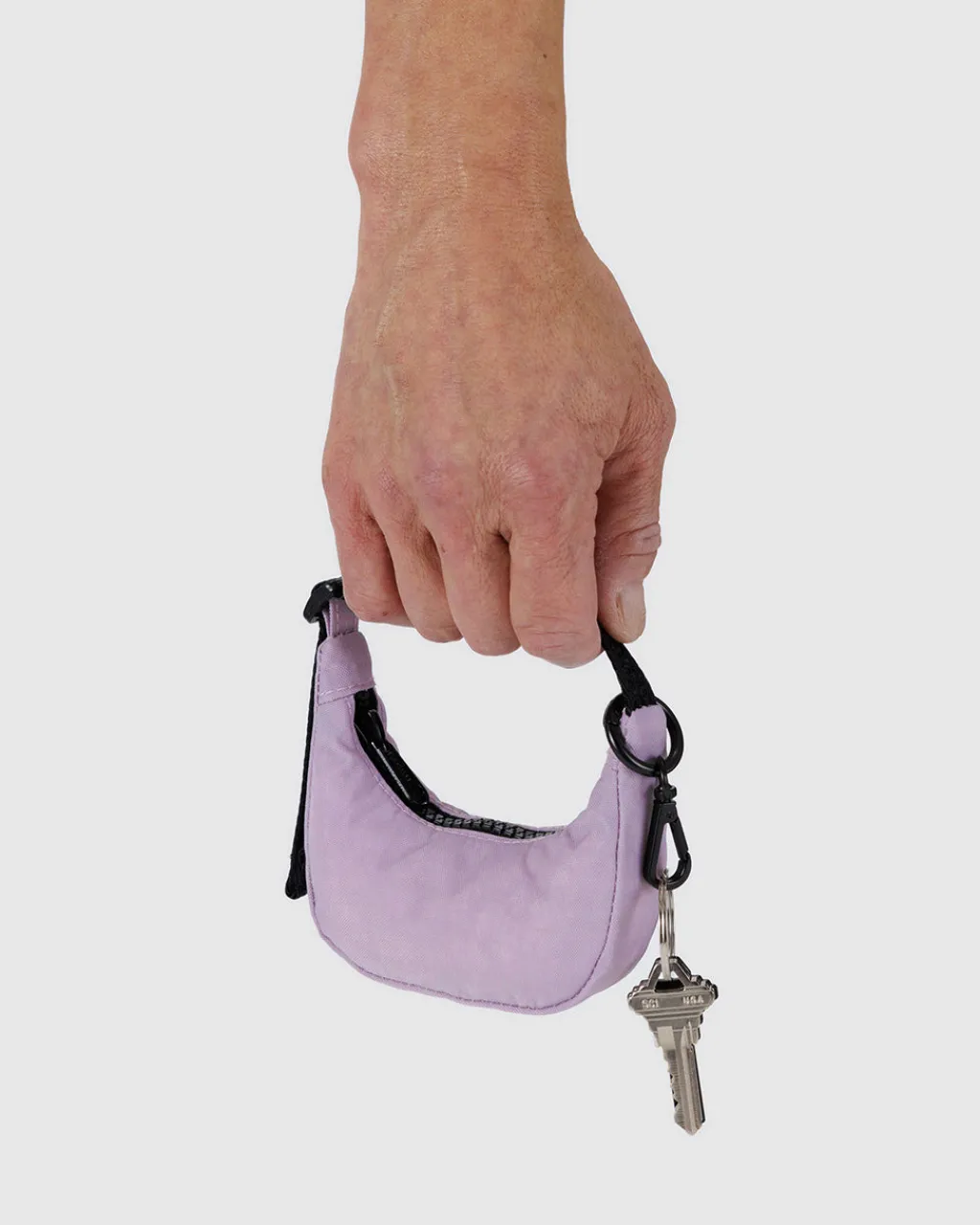 Baggu Crescent Bag Charm - Dusty Pink Clearance