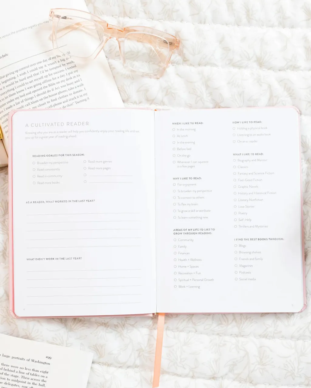 Cultivate What Matters Cultivated Reading Journal - Blush Blooms New