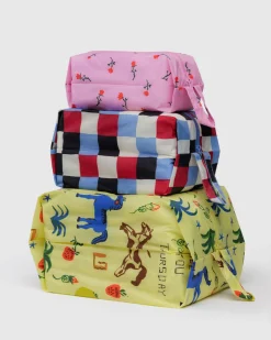 Baggu 3D Zip Set - Painted Prairie Clearance