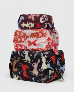 Baggu 3D Zip Set - Western Cut-Outs Hot