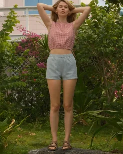 Mollusk Denim Cabana Shorts - Light Indigo Clearance