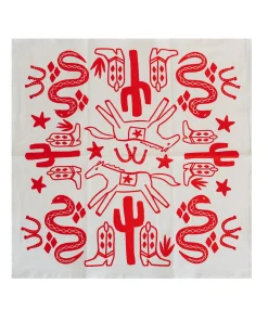 Julie Peach Tea Towel Desert Red Hot