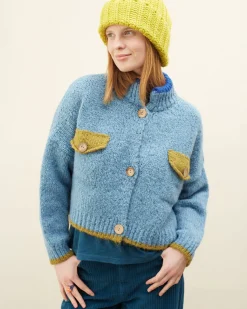 Dr. Bloom Ding Ding Cardigan - Blue Clearance