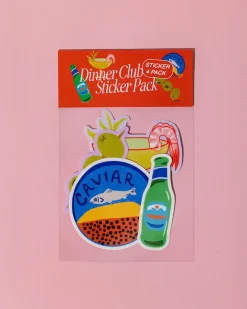 Mel Andrel Sticker Pack - Set of 4 Dinner Club New