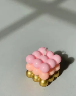 Pink Stories Dip Dye Bubble Candle - Sundowner Outlet