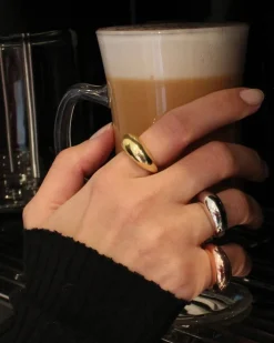 HoopLa Style Dome Ring - Gold Best