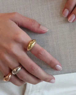 HoopLa Style Dome Ring - Gold Best
