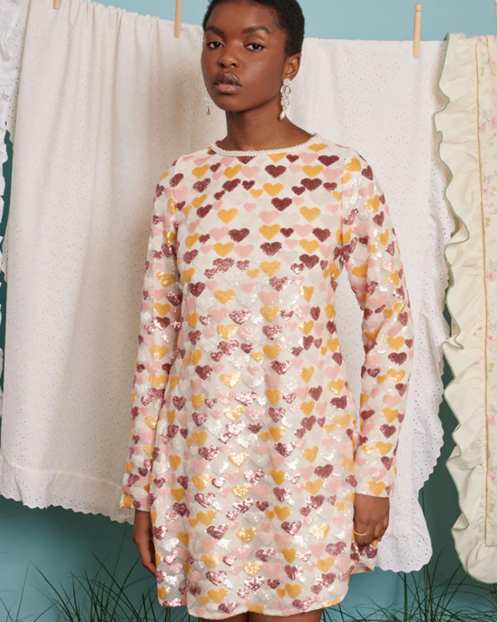 Sister Jane DREAM Manners Heart Sequin Dress Discount