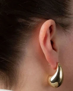 HoopLa Style Drop Stud Earrings - Gold Best