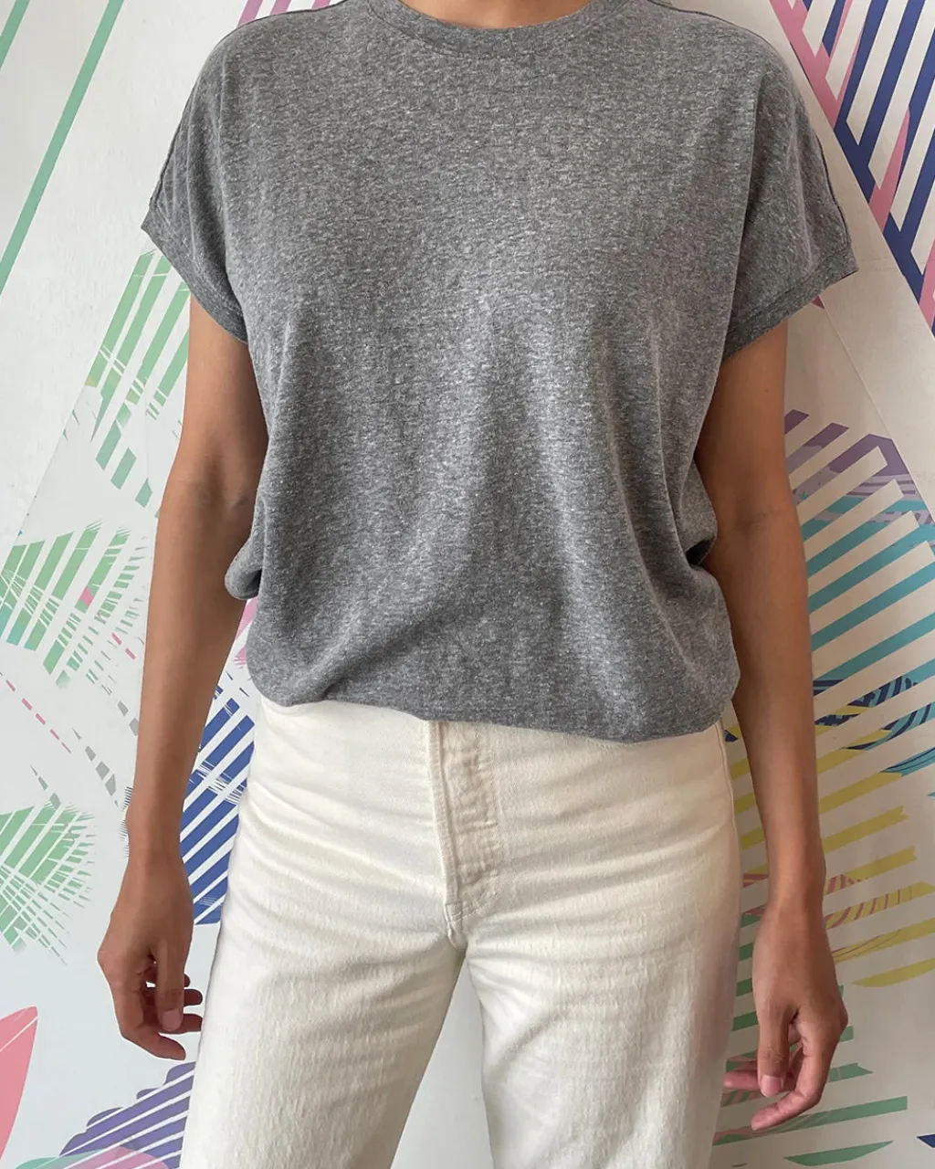 Le Bon Shoppe Ease Tee - Heather Grey Clearance