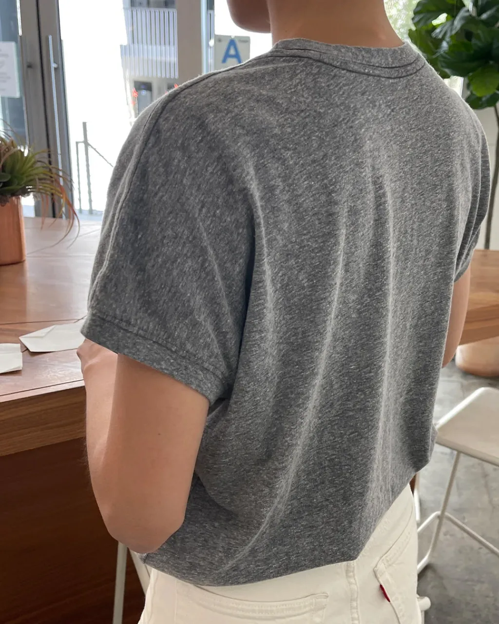 Le Bon Shoppe Ease Tee - Heather Grey Clearance