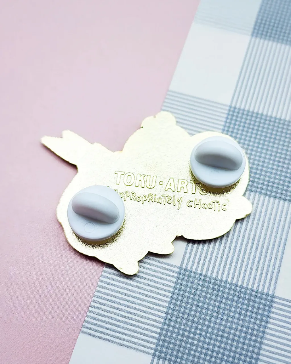 Toku Arts Emotional Support Garlic Enamel Pin Outlet
