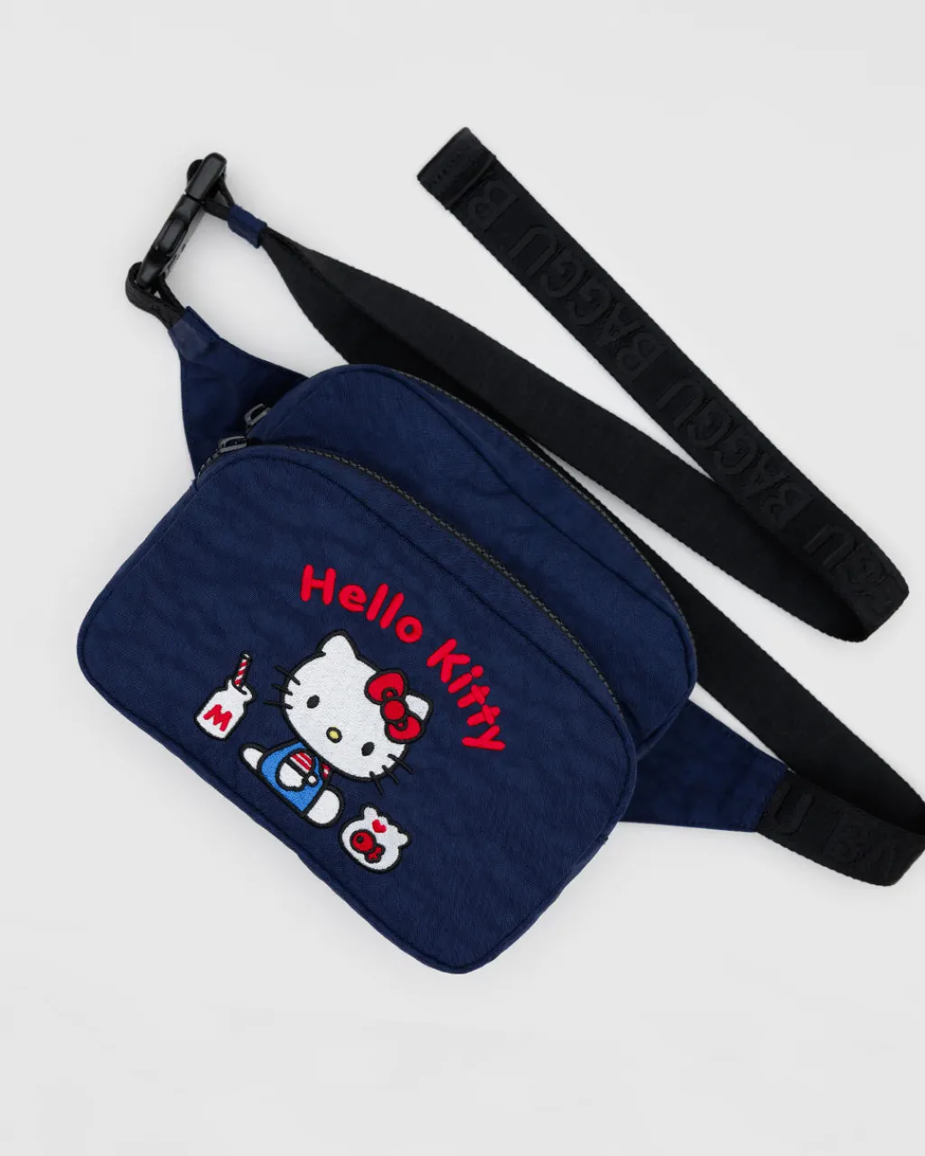 Baggu Fanny Pack - Embroidered Hello Kitty Milkshake Online