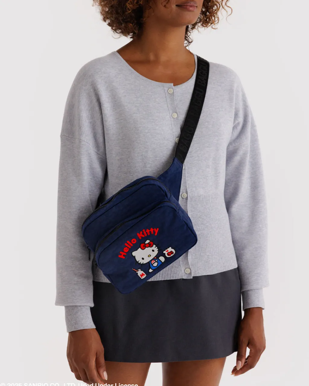 Baggu Fanny Pack - Embroidered Hello Kitty Milkshake Online