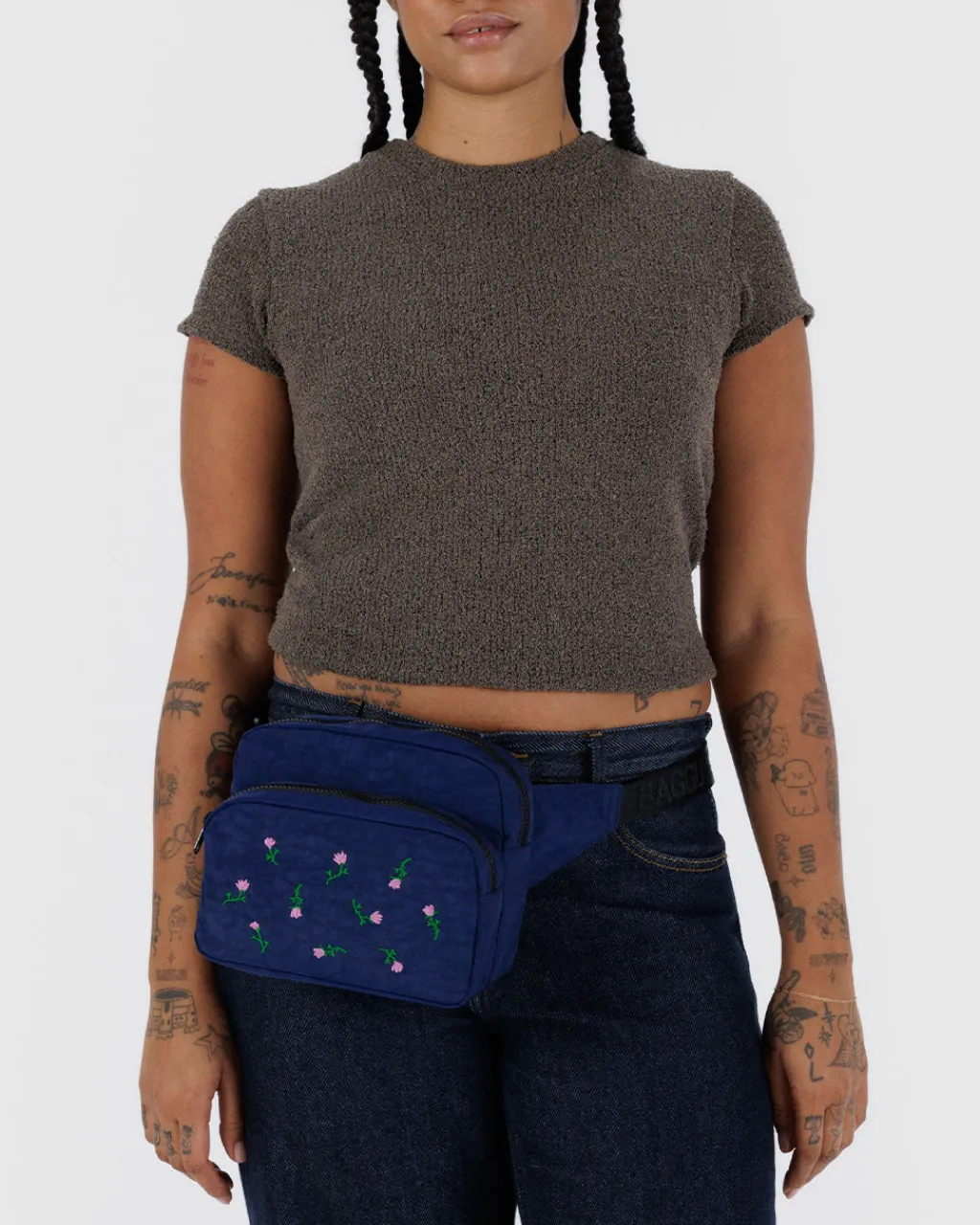Baggu Fanny Pack - Embroidered Wildflower Online