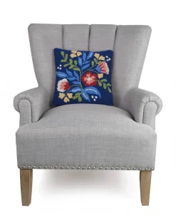 Peking Handicraft Floral Bouquet Hook Pillow New