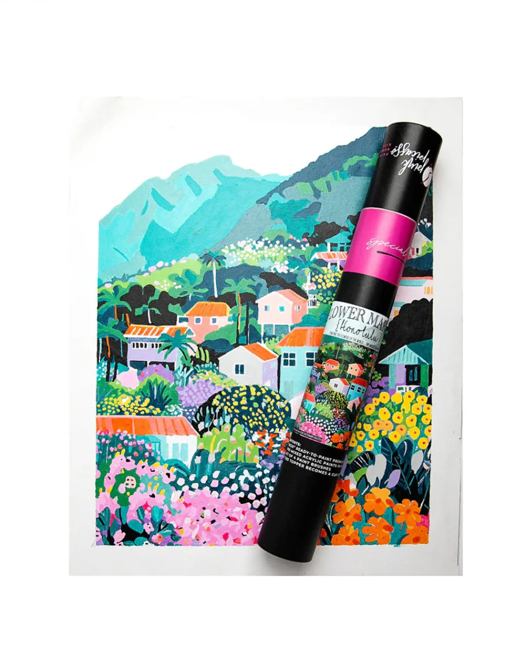 Pink Picasso Kits Flower Market Paint By Numbers - Honolulu Online