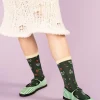 Hansel From Basel Fresa Crew Socks - Green Outlet