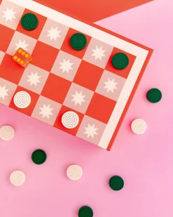 ban.do Game Night! 2-in-1 Checkers & Backgammon Board Clearance