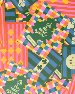 ban.do Game On! Waterproof Playing Cards - Colorful Plaid New