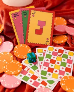 ban.do Game On! Waterproof Playing Cards - Colorful Checker Best