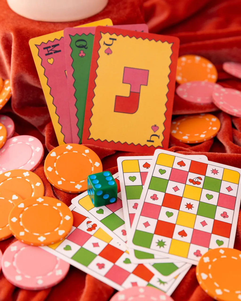ban.do Game On! Waterproof Playing Cards - Colorful Checker Best