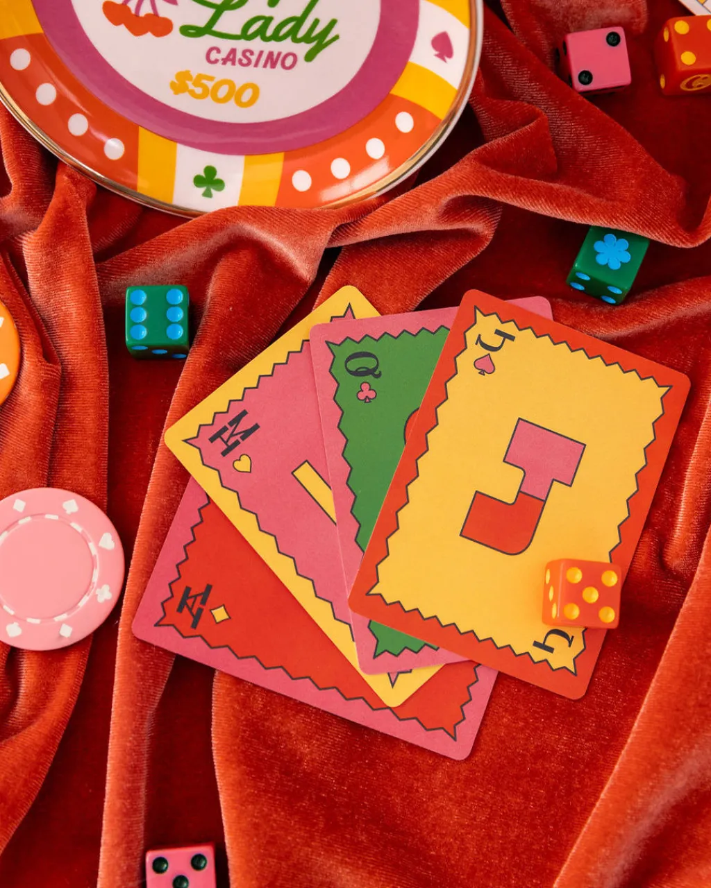 ban.do Game On! Waterproof Playing Cards - Colorful Checker Best