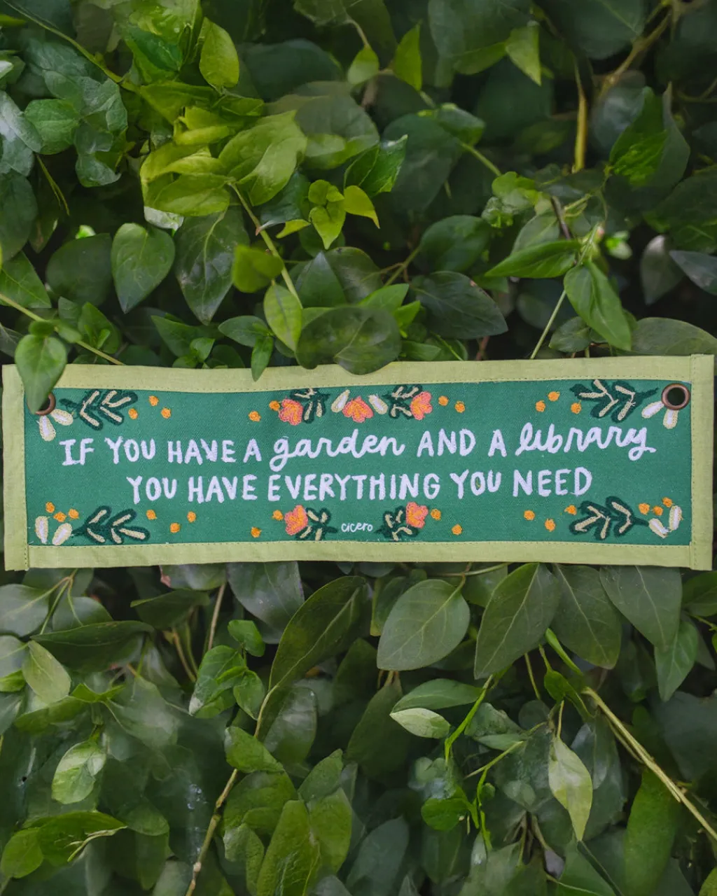 Pippi Post Garden and a Library Canvas Banner Sale