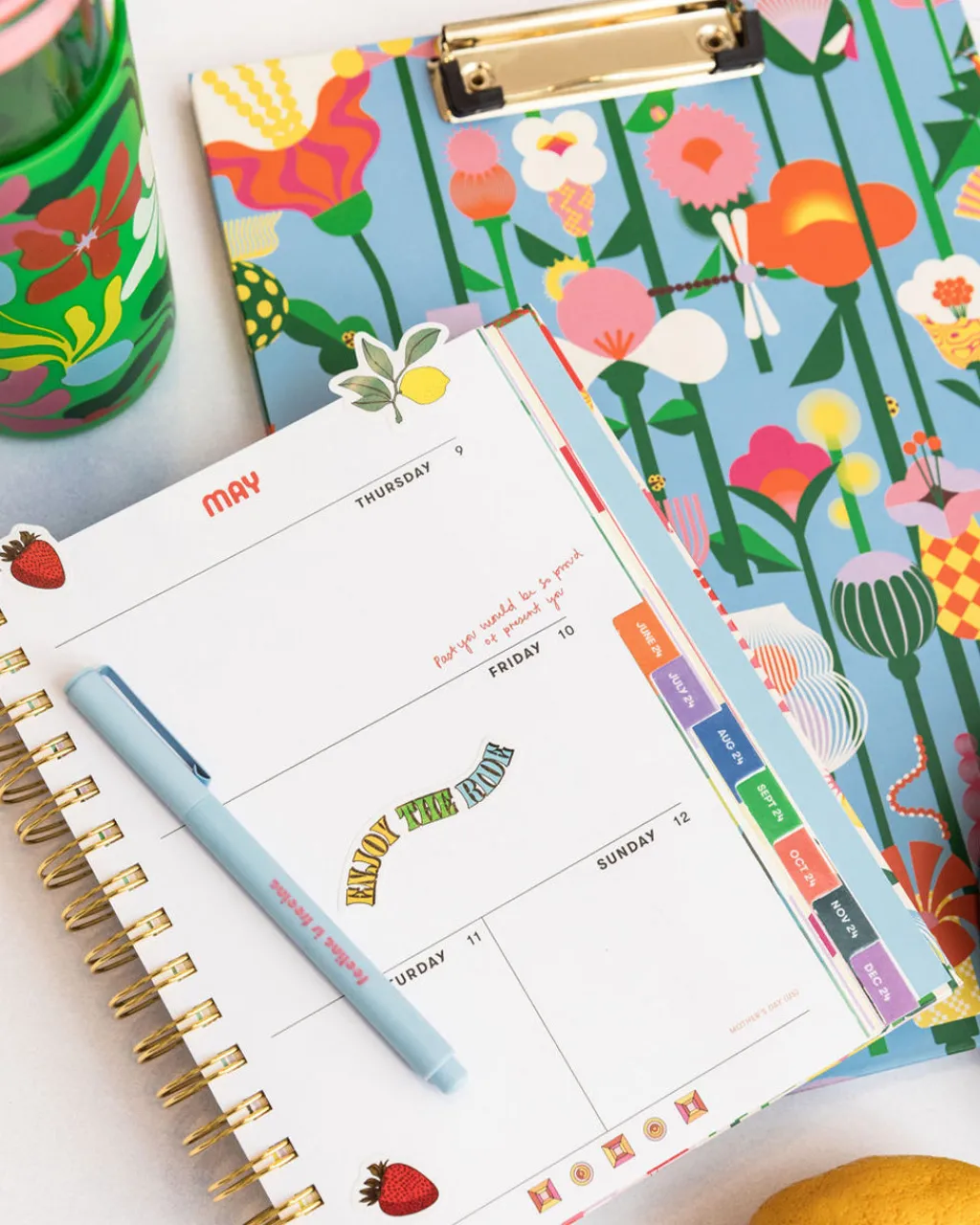 ban.do Get it Together Clipboard Folio - Geometric Floral Best