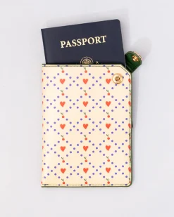 ban.do Getaway Passport Holder - Cherry Hearts Hot