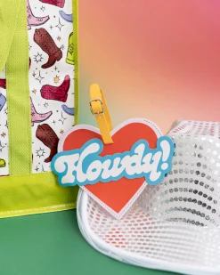 ban.do Getaway Shaped Luggage Tag - Howdy! Clearance