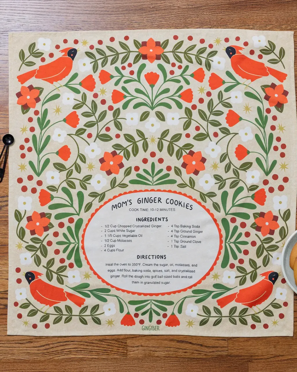 Gingiber Tea Towel Ginger Cookies Best