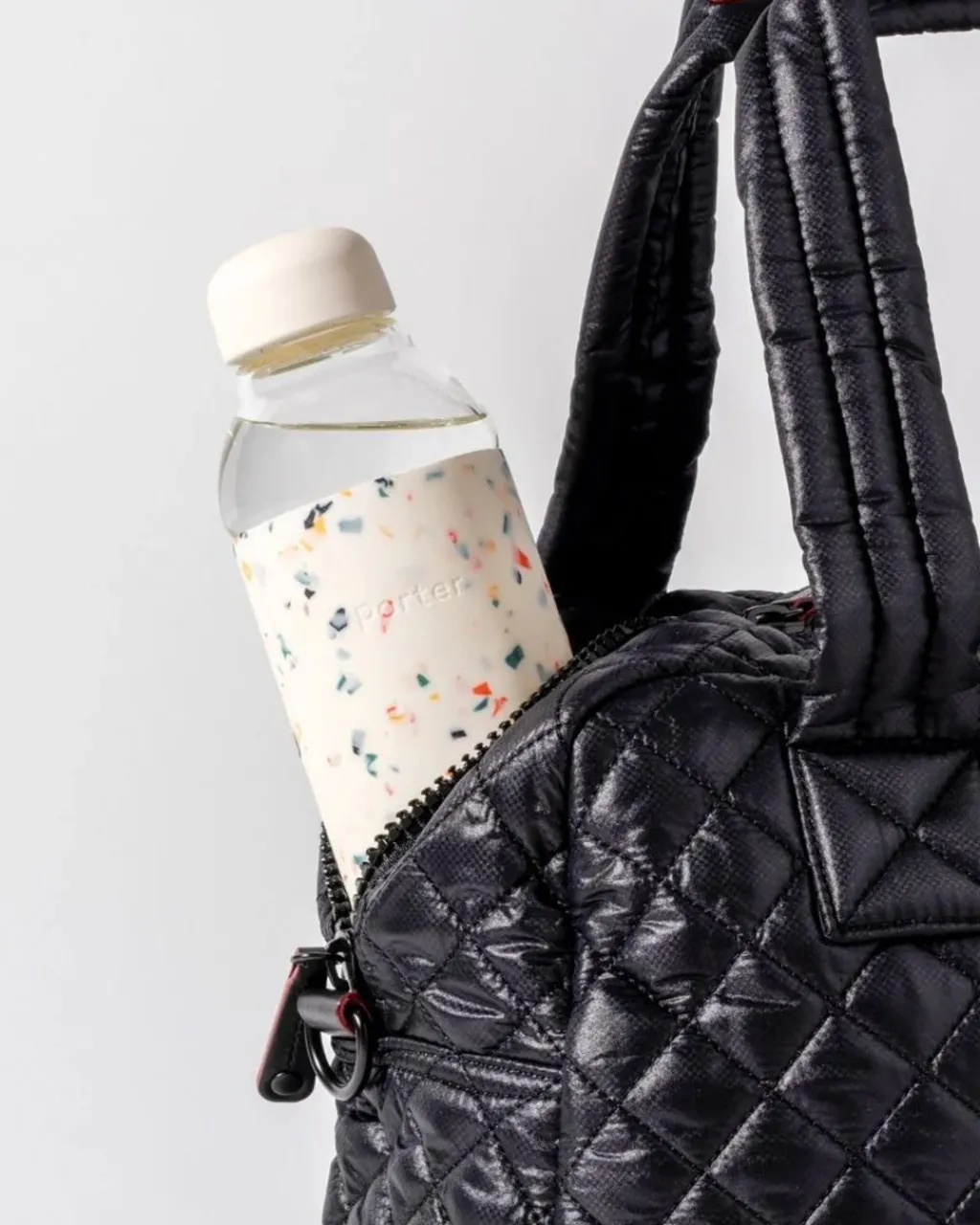 W&P Glass Water Bottle - Terrazzo Cream Online