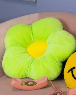 A Shop of Things Green Flower Pillow Discount