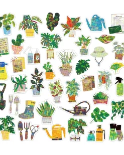 Greeting Life America Hako Stickers - Green Plants Hot
