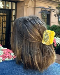 Solar Eclipse Hand-Painted Claw Hair Clip Butter Sale