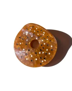 Solar Eclipse Hand-Painted Claw Hair Clip Everything Bagel Hot