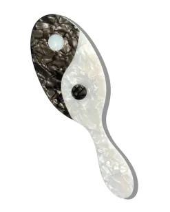 Solar Eclipse Hand-Painted Hair Brush Yin Yang Best