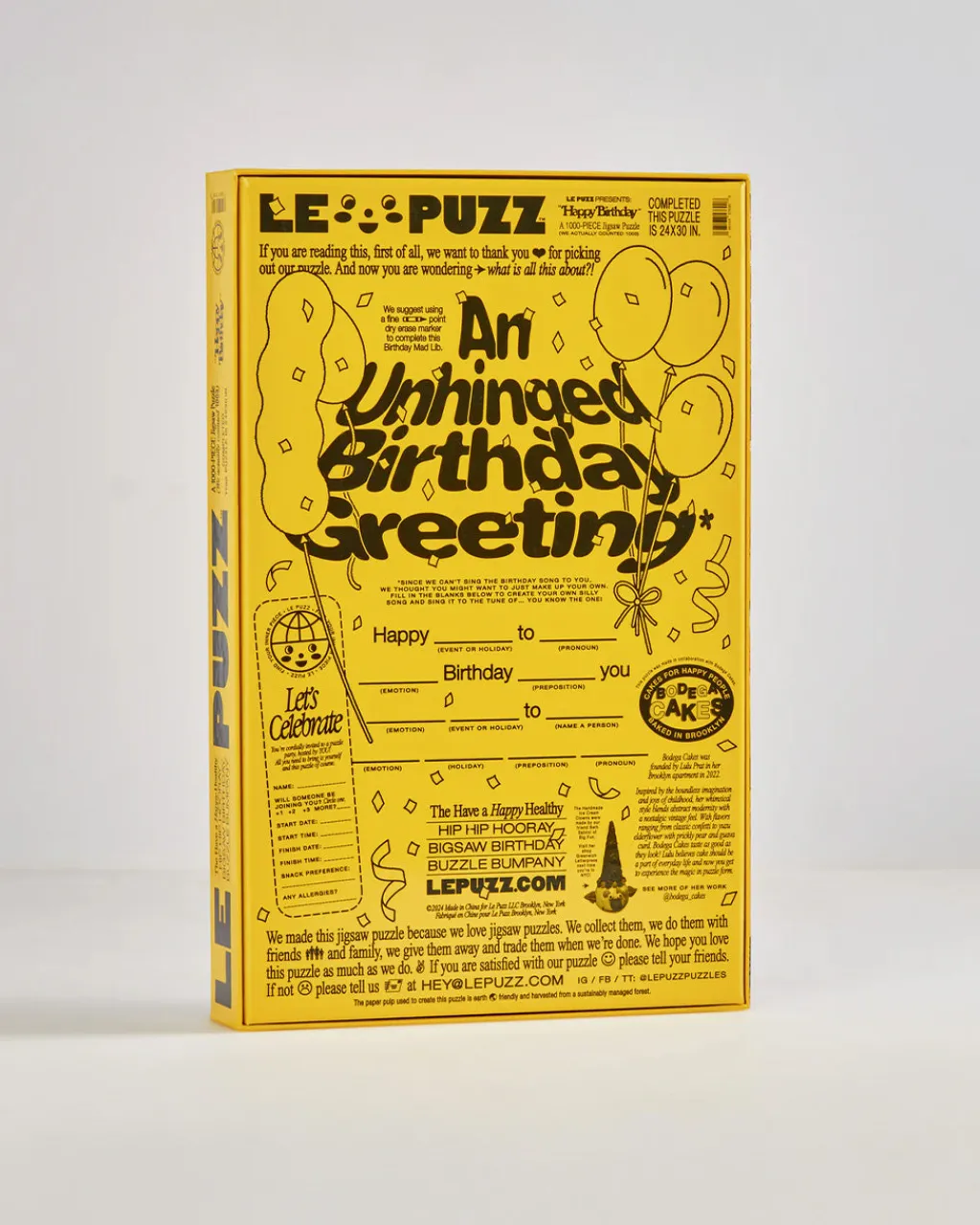 Le Puzz Puzzle Happy Birthday New