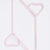 ban.do Heart Glass Straw Set New