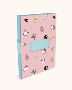 Studio Oh! Hello Kitty & Friends Casey Notebook - Pink Pinstripe Hot