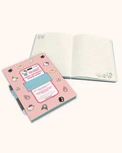 Studio Oh! Hello Kitty & Friends Casey Notebook - Pink Pinstripe Hot