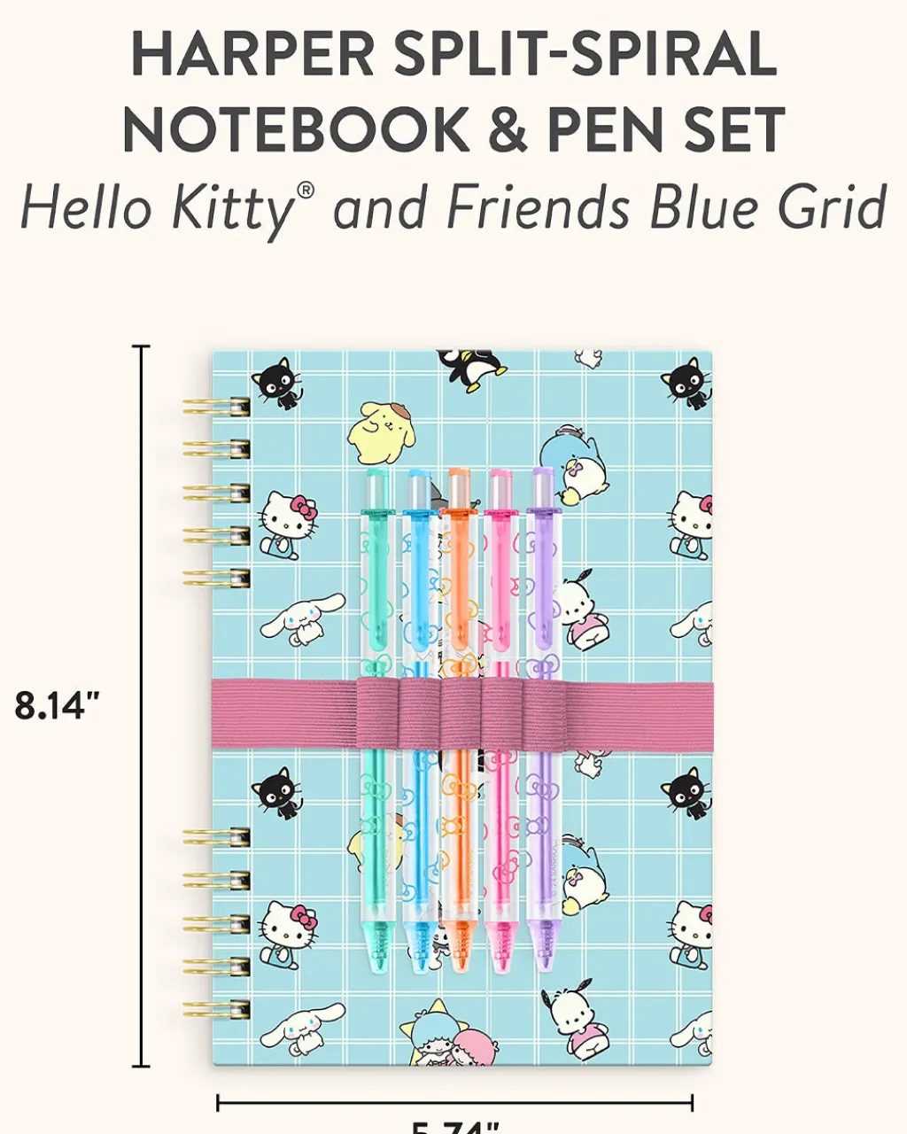 Studio Oh! Hello Kitty and Friends Harper Notebook & Pen Set Outlet