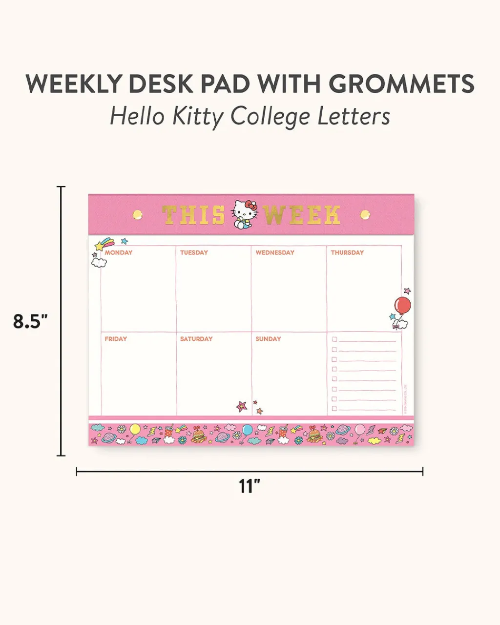 Studio Oh! Hello Kitty Weekly Desk Pad Online